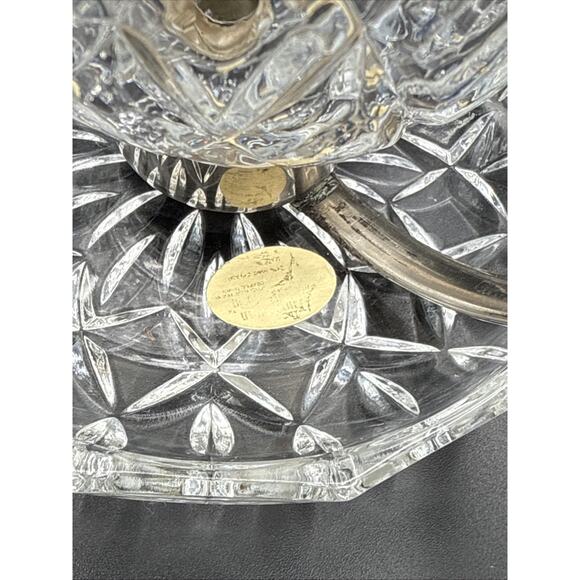 TRIUMPH LEAD CRYSTAL CANDLE LAMP MADE IN GERMANY Stunning! EUC - Picture 7 of 12
